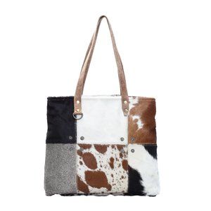 MYRA BAG Multipatch Hair-on Tote Bag